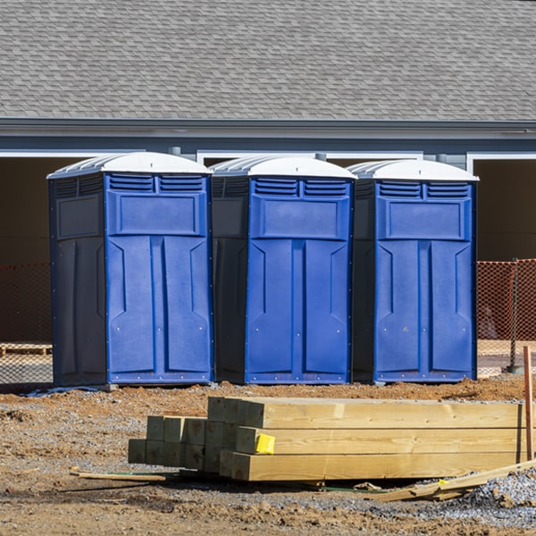 what is the cost difference between standard and deluxe portable toilet rentals in Bartley NE